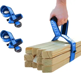 4 Carry Strap with Handle | 2-Pack | Heavy Duty | Adjustable Belt | Easy, Safe, Secure, Lifting, Moving, Carrying Heavy Boxes | Best Luggage Strap (2pk Strap-A-Handle 4ft. Length, 75lb. Capacity)