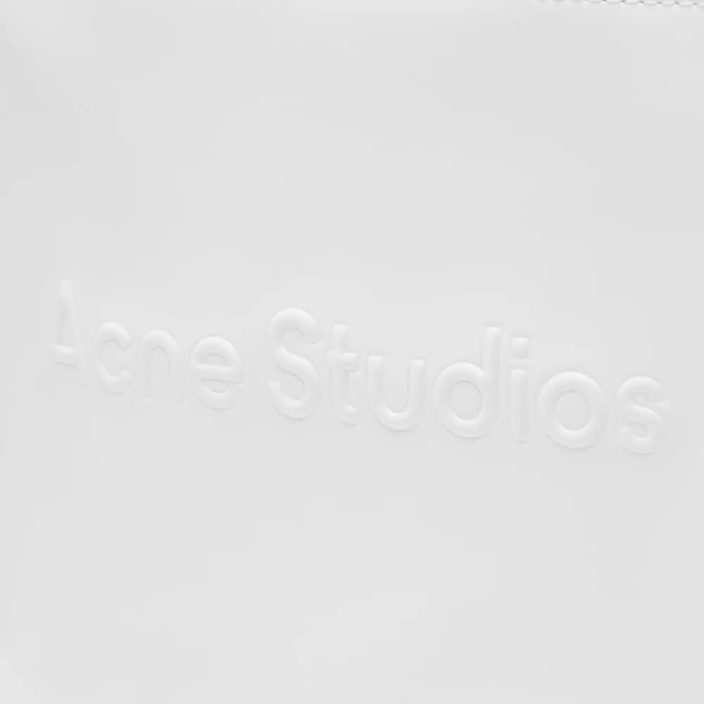 Acne Studios Logo Mini Tote Bag, White