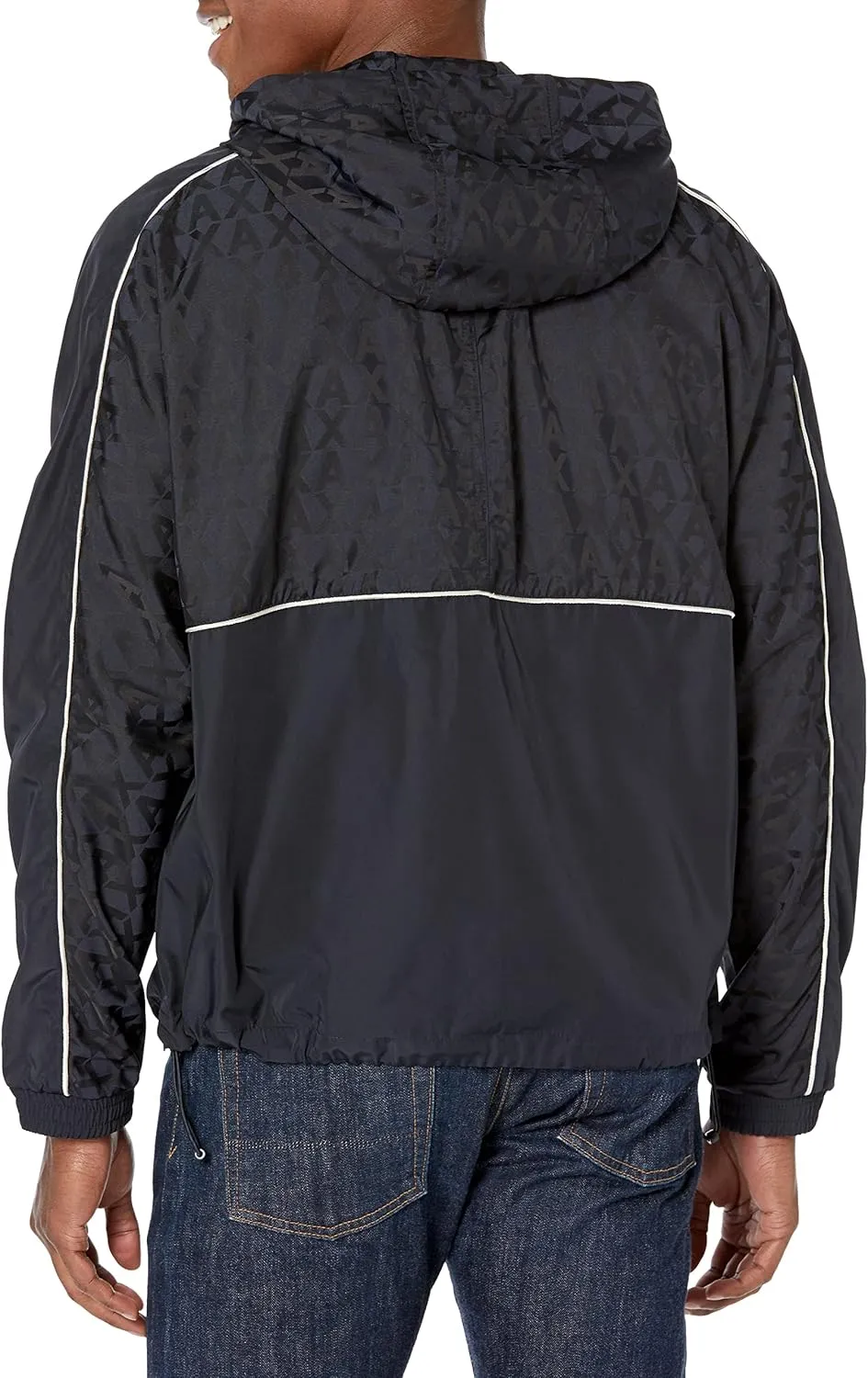 Armani Exchange Men's Allover Jacquard Ax Jacket