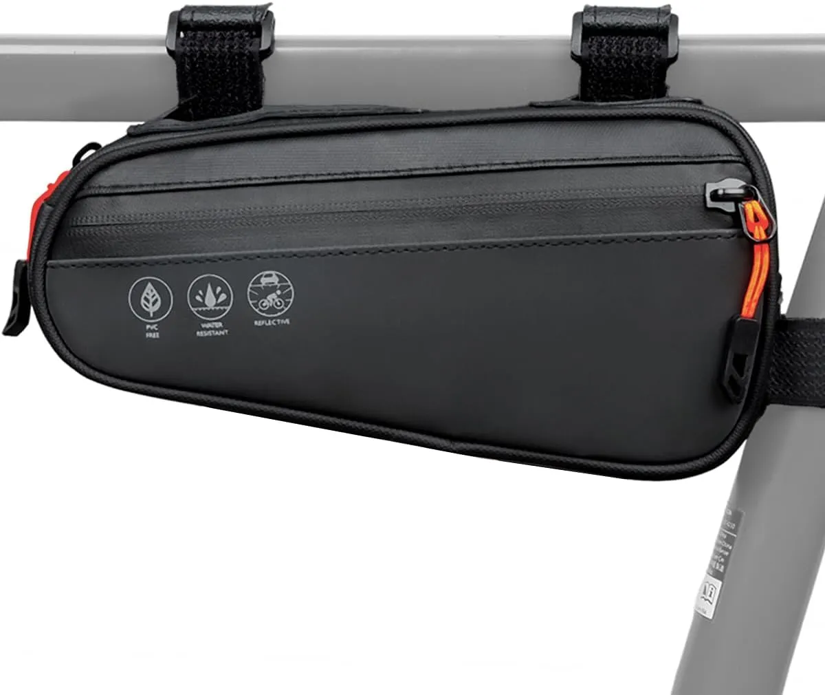 Bike Frame Bag, Waterproof Bicycle Triangle Bag with 2 Side Pockets, Bike Storage Pouch, 3-in-1 Top Tube Bags for Phone, Cycling Tool Accessories Pack for MTB Mountain Road Bikes