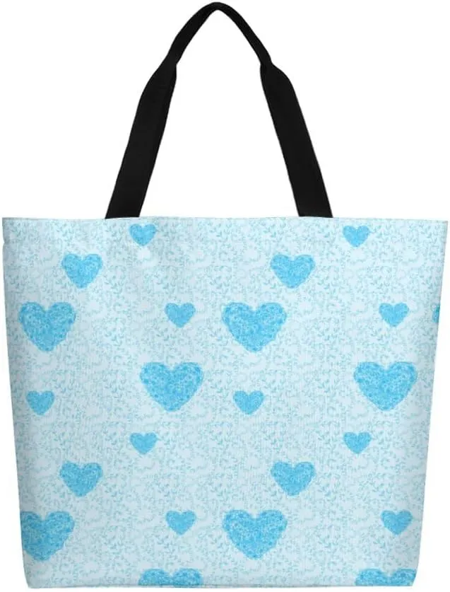 Canvas Tote Bag Large Women Casual Shoulder Bag Handbag Reusable Beach Shopping Grocery Bag For Outdoors
