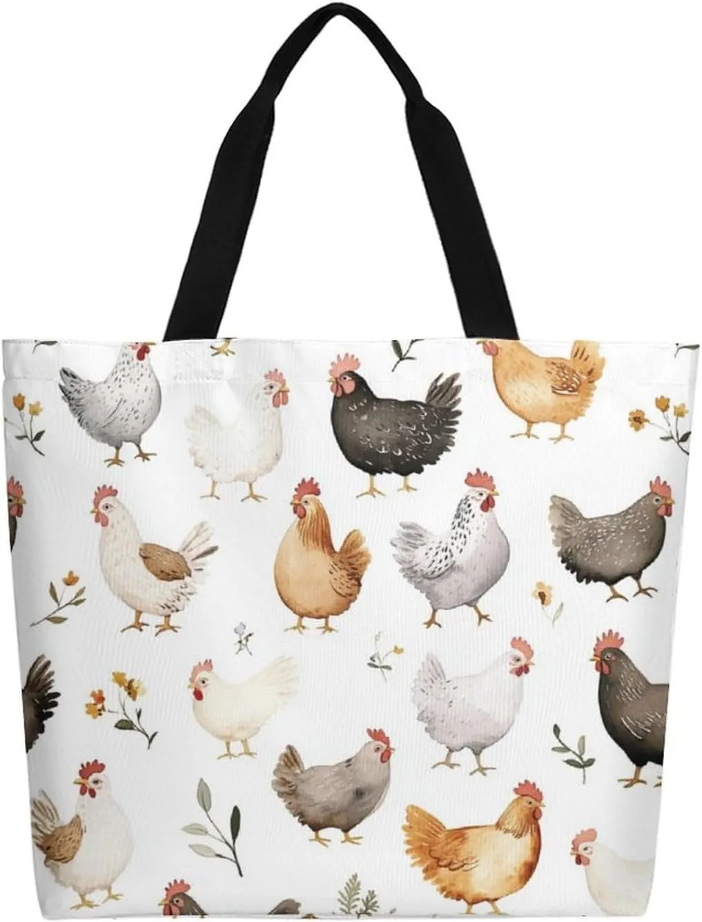 Canvas Tote Bag Large Women Casual Shoulder Bag Handbag Reusable Beach Shopping Grocery Bag For Outdoors