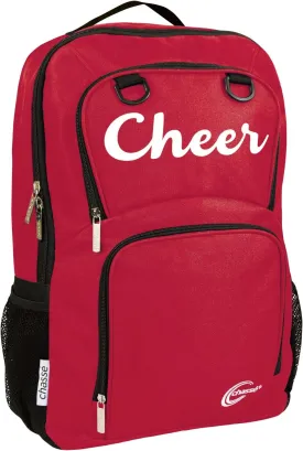 chass Girls Primary Cheerleading Backpack - Lightweight Sporting Goods Bag (Red)