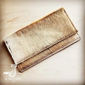 Cowhide Wallet Light Tan Brindle