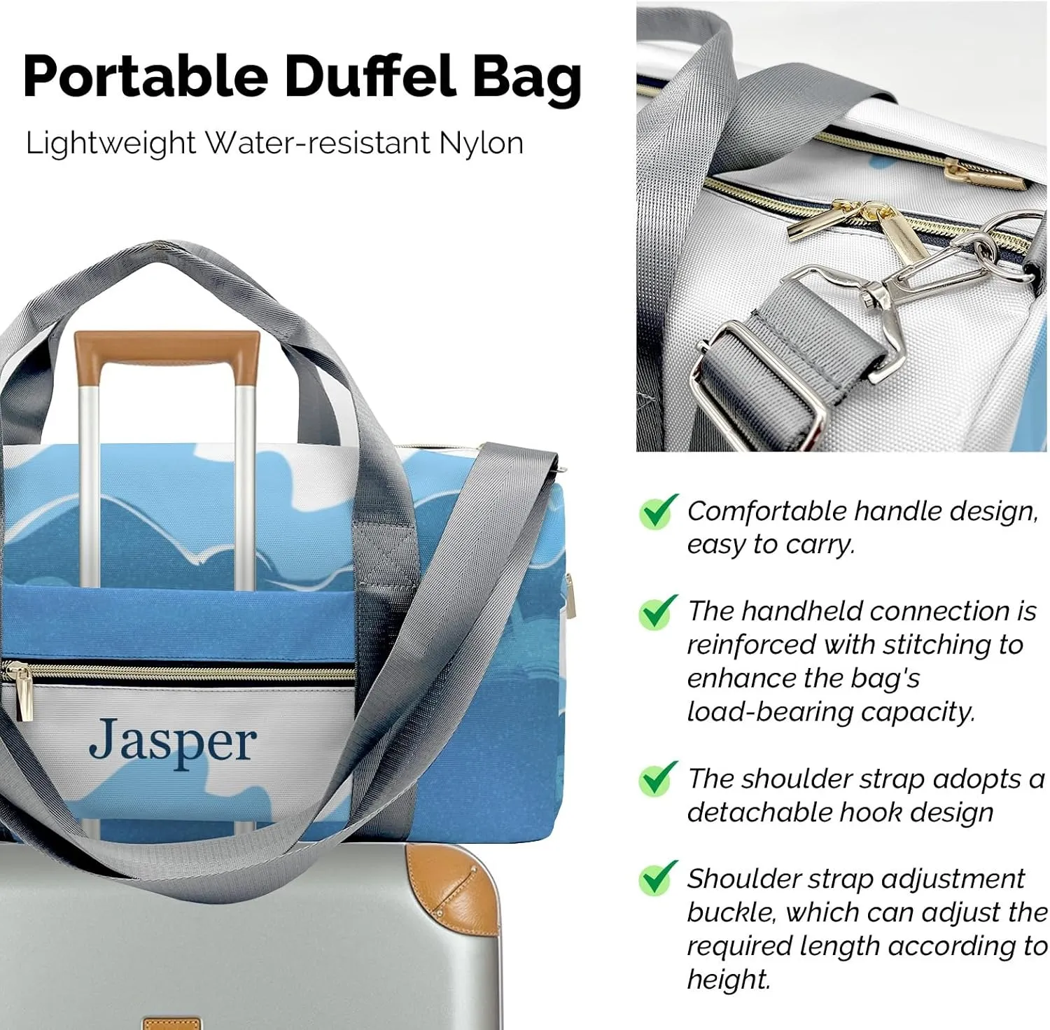 Custom Duffel Bag Surfing Sea Adventure Awaits: Best Travel Bags for Hiking and Sports