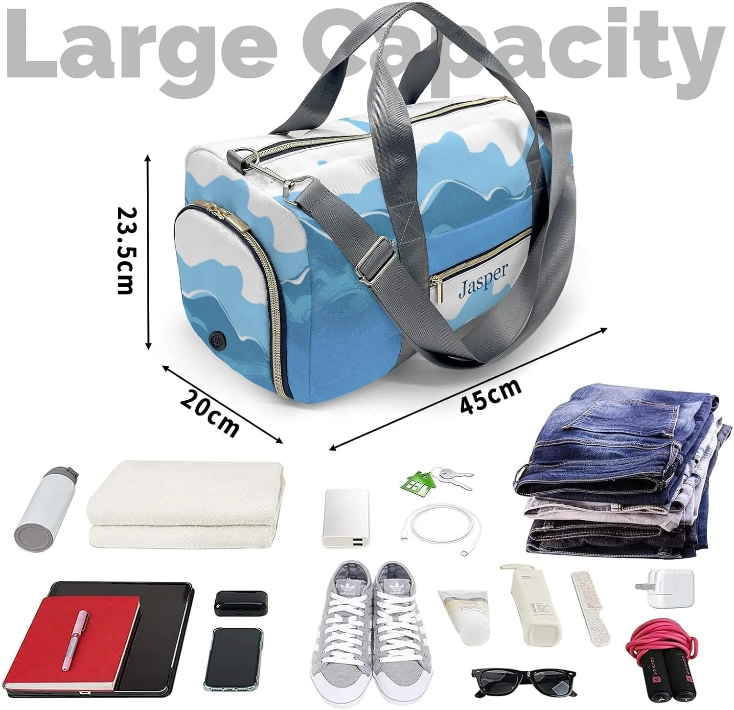 Custom Duffel Bag Surfing Sea Adventure Awaits: Best Travel Bags for Hiking and Sports