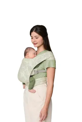 Ergobaby Embrace Cozy Newborn Baby Wrap Carrier (7-25 Pounds), Ponte Knit, Sage Meadows