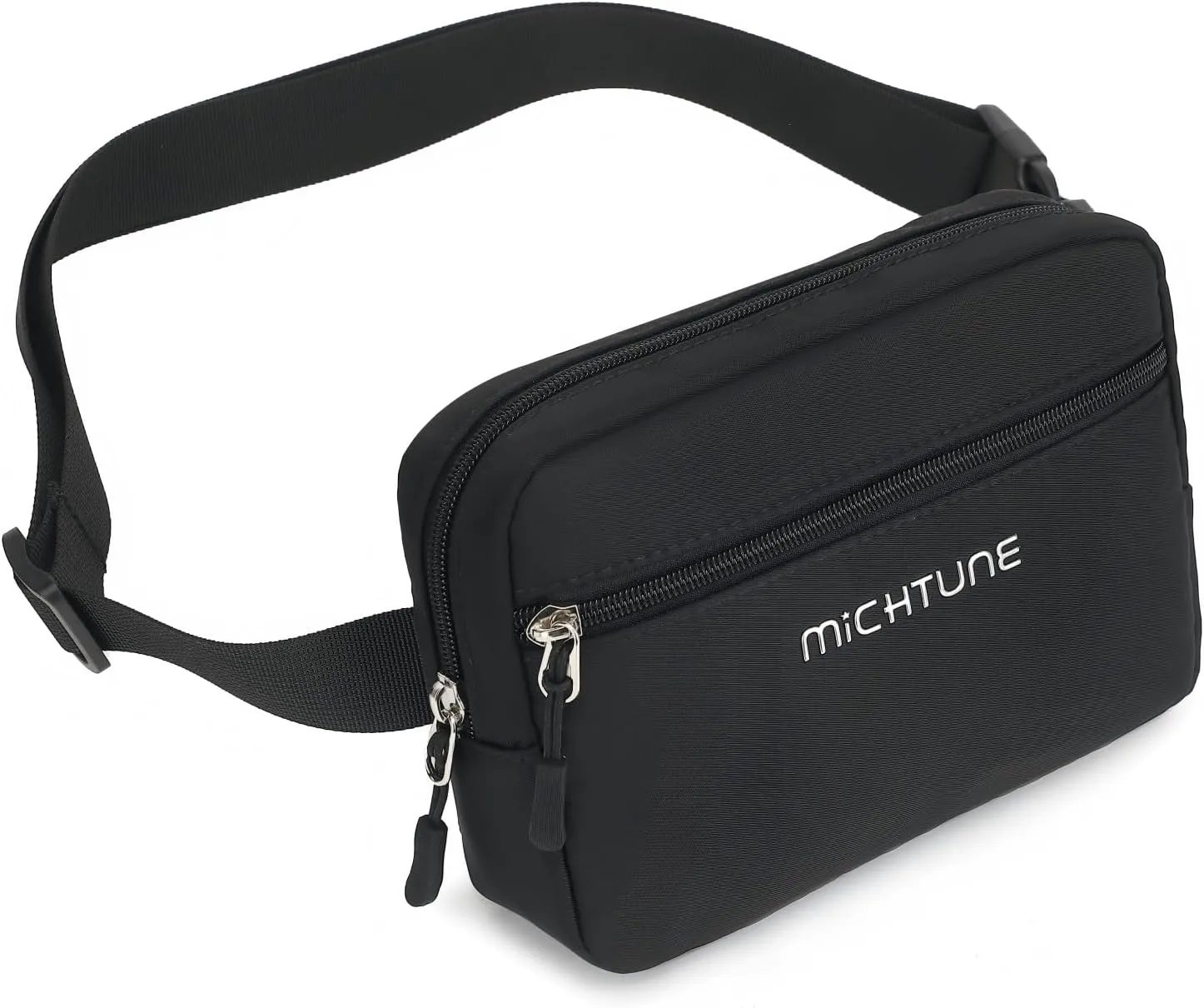 Everywhere Belt Bag,Nylon Cross Body Fanny Pack for Women Men,Waterproof Fashion Waist Packs,Crossbody Bags with Adjustable Strap (Black)