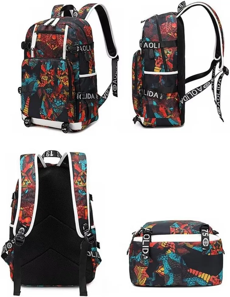 FANwenfeng Basketball Player 30 Luminous Backpack Travel Backpack Fans Bag for Men Women (Style 5)