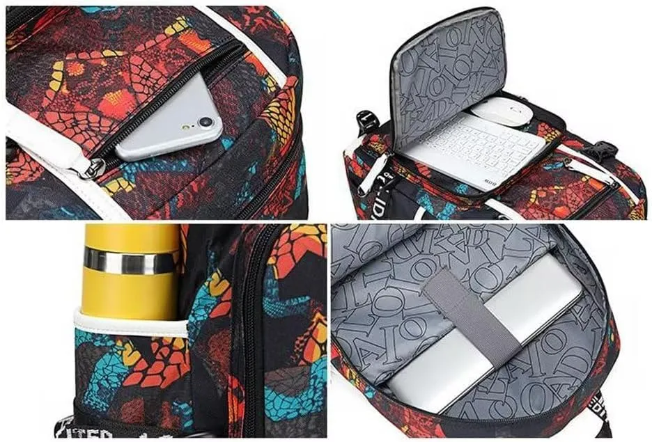 FANwenfeng Basketball Player 30 Luminous Backpack Travel Backpack Fans Bag for Men Women (Style 5)