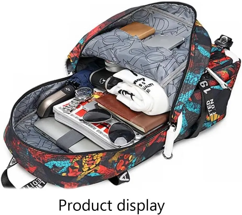 FANwenfeng Basketball Player 30 Luminous Backpack Travel Backpack Fans Bag for Men Women (Style 5)