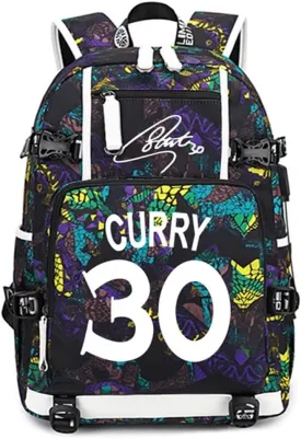 FANwenfeng Basketball Player 30 Luminous Backpack Travel Backpack Fans Bag for Men Women (Style 5)