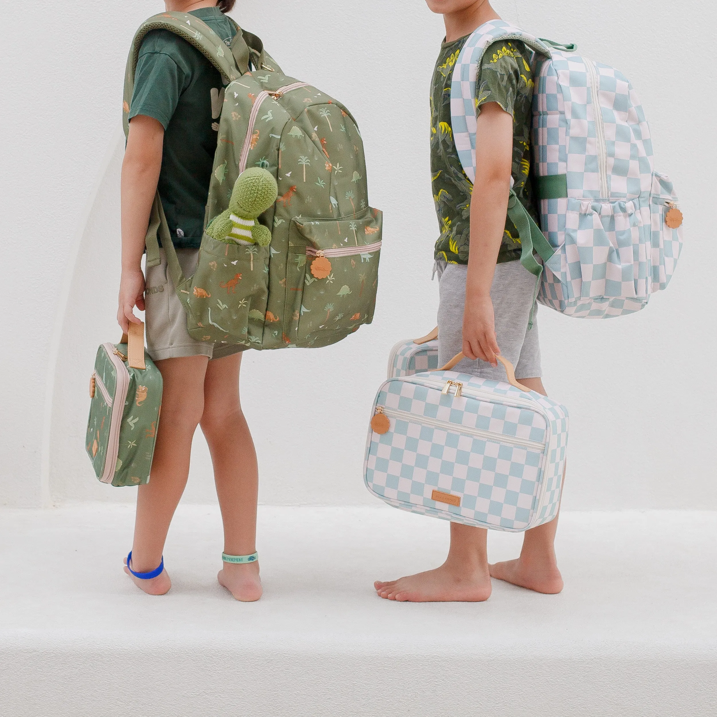 Fox & Fallow Backpack - Sage Check