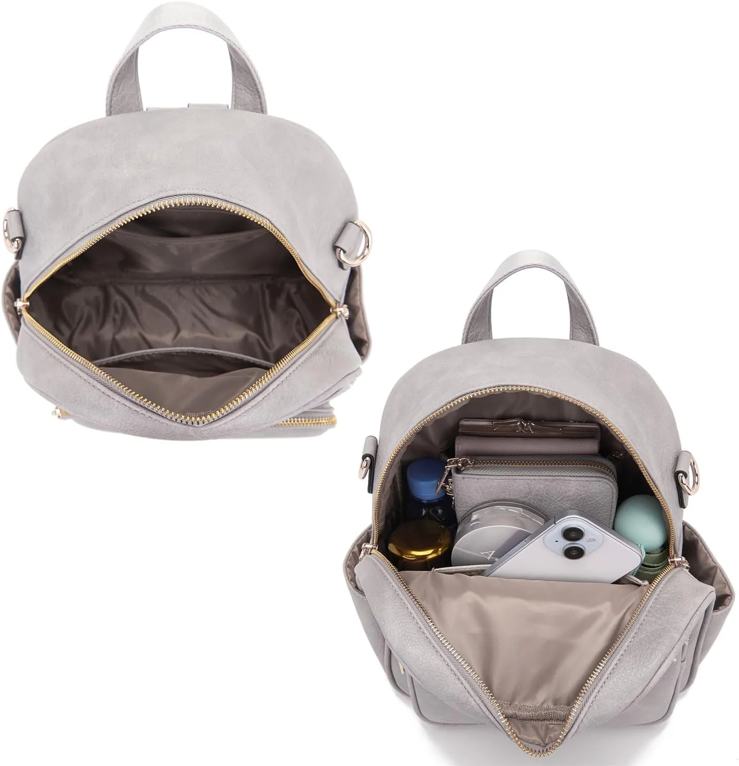 Idesort Small Backpack Purse for Women Girls Cute Backpacks Purse set with Wallet Convertible Shoulder bag
