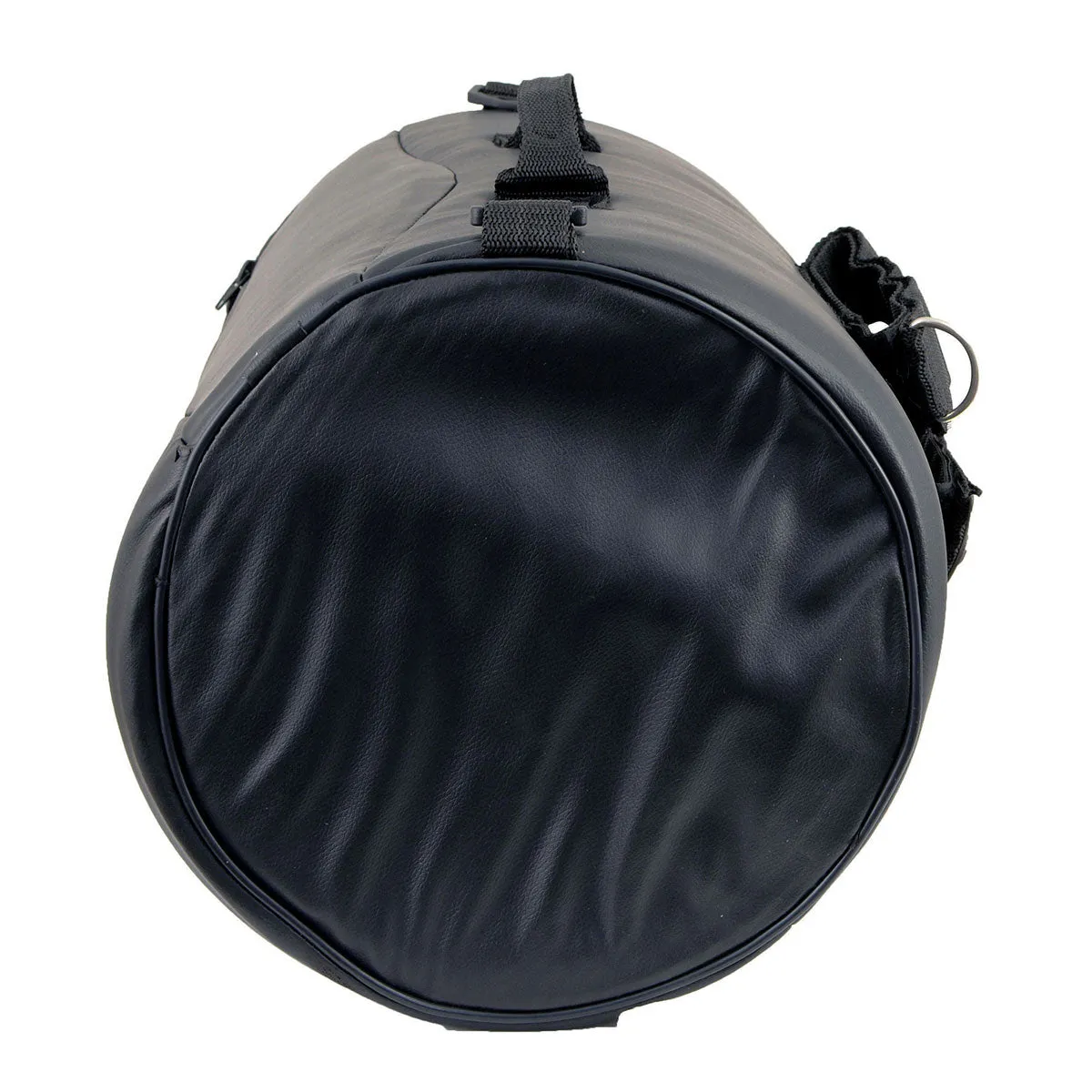 Milwaukee Leather SH631 Medium Black PVC Sissy Bar Duffle Motorcycle Bag