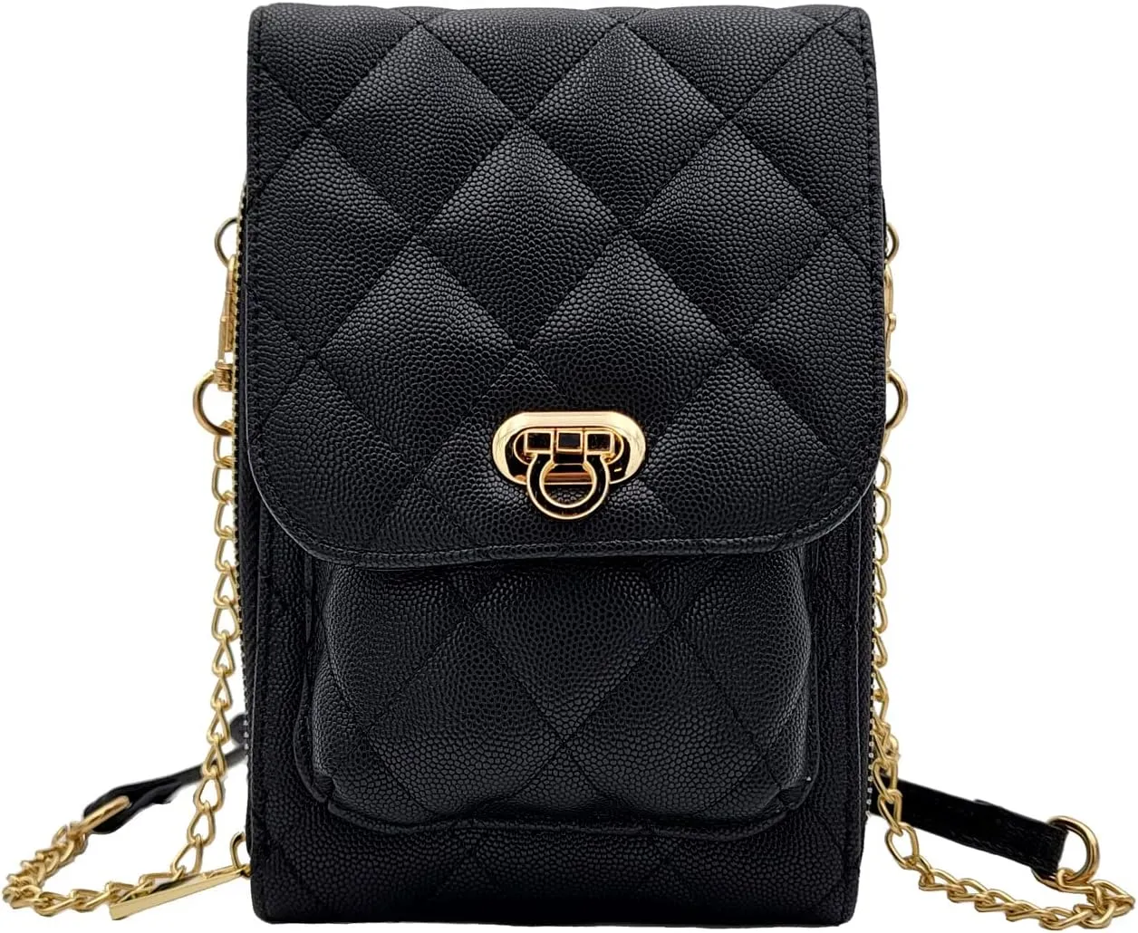 Phone Crossbody Bags for Women Small Vegan Leather Mini Shoulder Wallet Card Quilted Purse