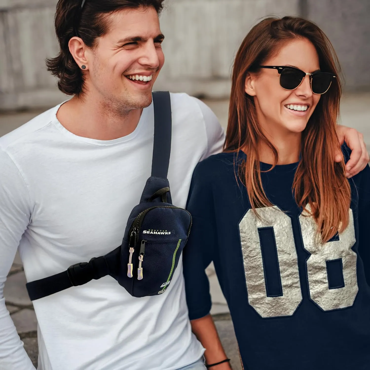 SOAR Crossbody Tech Adjustable Strap Travel Backpack Officially Licensed NFL, Mini Sling Bag