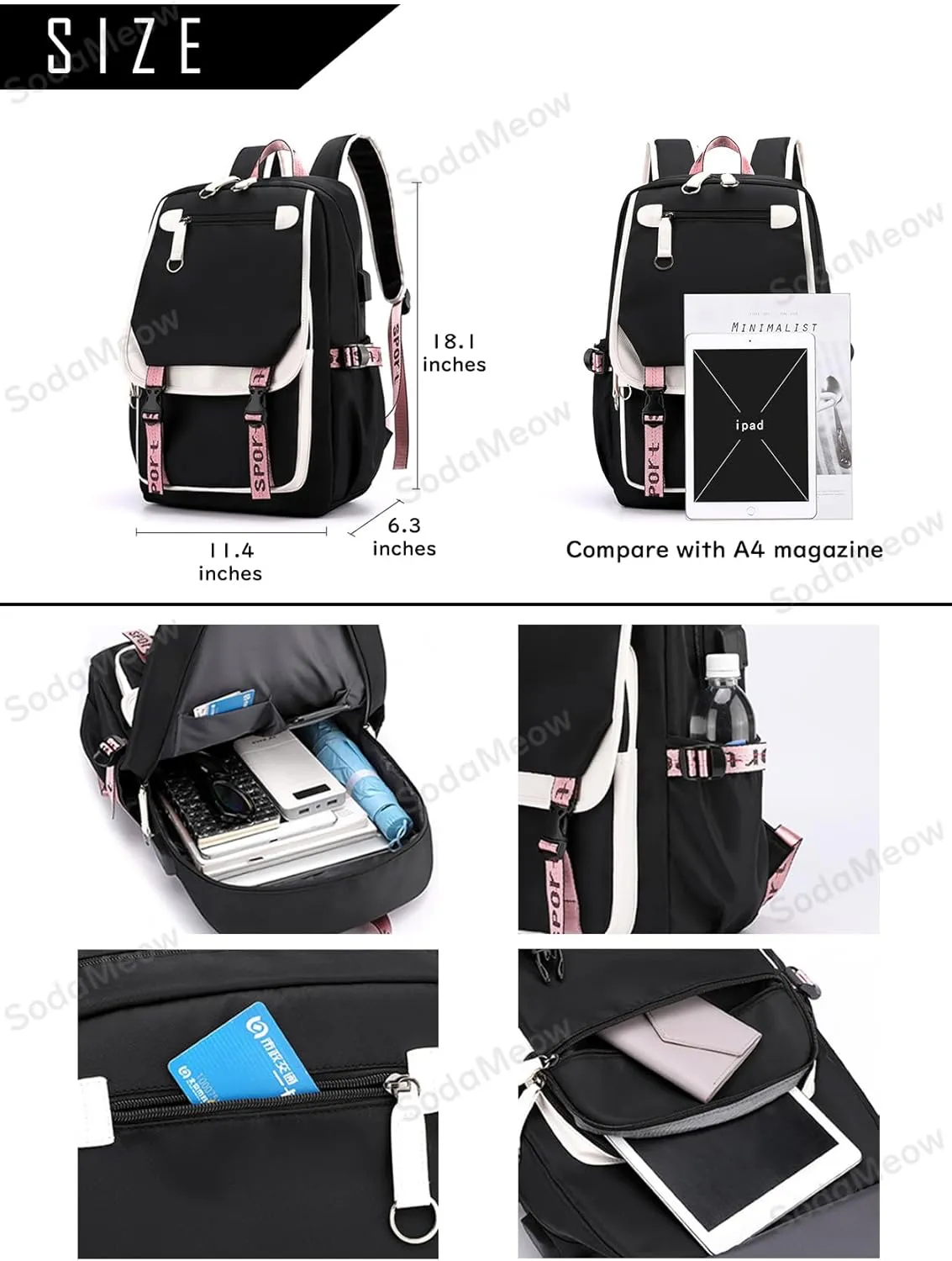 Solo Leveling Backpack Men Women Unisex Sung Jinwoo Rucksack Igris Anime Backpacks (B05-)