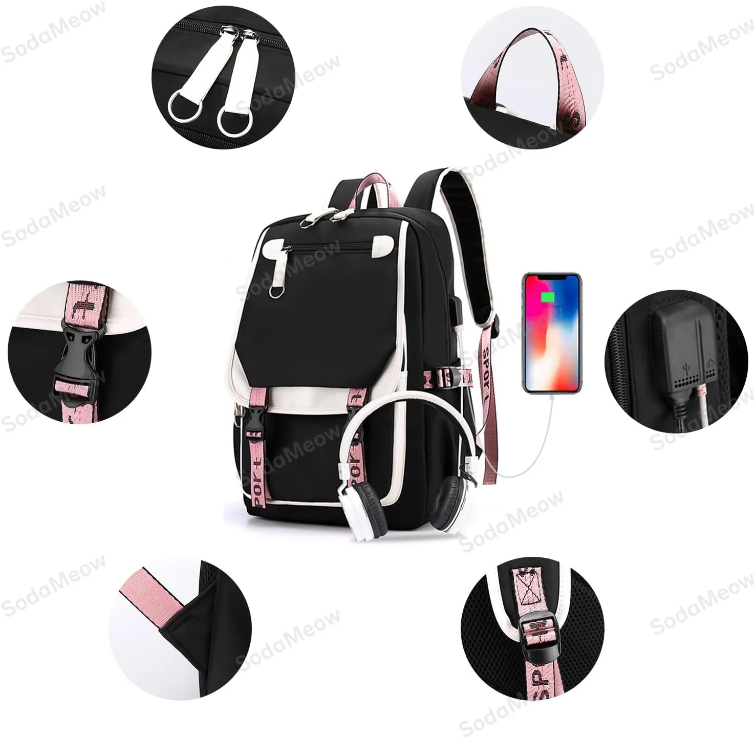 Solo Leveling Backpack Men Women Unisex Sung Jinwoo Rucksack Igris Anime Backpacks (B05-)