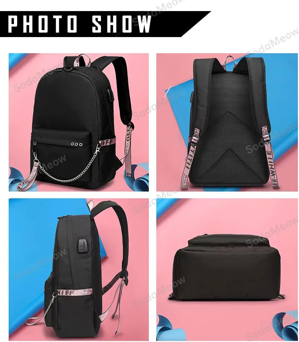 Solo Leveling Backpack Men Women Unisex Sung Jinwoo Rucksack Igris Anime Backpacks Casual (B05-)