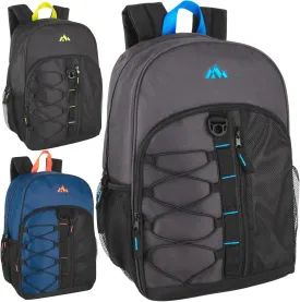 Summit Ridge 24 Pack Backpacks in Bulk for Adults, Commuting, and Traveling Wholesale Backpacks (Men's Colors Pack)