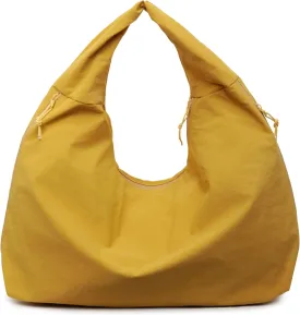 Women Solid Color Slouchy Tote Bag Large Capacity Shoulder Purse Versatile Underarm Bag Hobo Bag Travel Vacation
